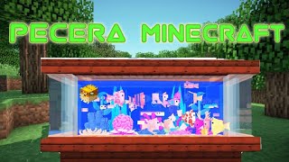 COMO HACER UNA PECERA EN UNA CASA MUY BONITA Y FACIL  Minecraft [upl. by Barbi316]