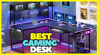 Top 5 Best Gaming Desk With Led Lights 2024 [upl. by Busey]