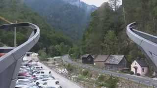 Ebensee Feuerkogel Seilbahn  Talfahrt [upl. by Kiker]