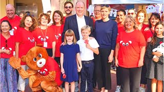 Charlene Of Monaco The Prince And Their Children Together To Support A Charity [upl. by Stortz]