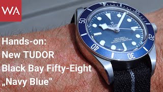 Handson New TUDOR Black Bay FiftyEight quotNavy Bluequot Blue is the new black [upl. by Fonseca158]