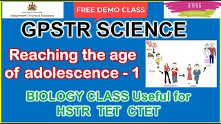 GPSTRscienceclassesinEnglish  Reaching age of adolescence I gpstrbiologysyllabus 68 [upl. by Keram]