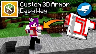 How To Make Custom 3D Armor Addon Maker Tutorial MCPE [upl. by Browne]