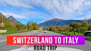 Switzerland to Italy Road Trip  Raron 🇨🇭 to Como 🇮🇹 4K Drive [upl. by Mayworm39]