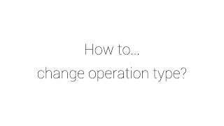 CalCon How to Operation Type [upl. by Ylekalb]