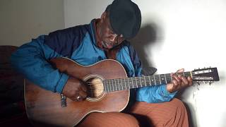 Acoustic Mississippi Hill Country Blues guitar  TERRY HARMONICA BEAN [upl. by Bernadette537]