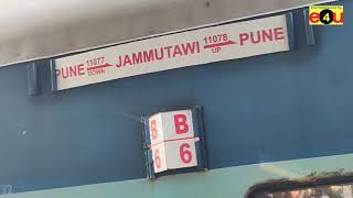 JHELUM EXPRESS TRAIN Announcement at Pune Railway Station [upl. by Ayhtin845]