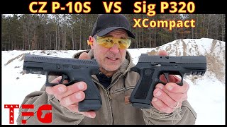 CZ P10S VS Sig P320 XCompact Range Comparison  TheFirearmGuy [upl. by Sandye]