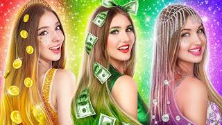 We Adopted Triplets Gold Girl vs Dollar Girl vs Diamond Girl [upl. by Chinua637]