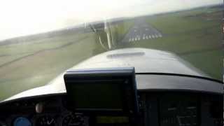 Flying with Spitfire Display Pilot Air Marshal Cliff Spink Cranfield Airport landing Lancair 320 [upl. by Devi]