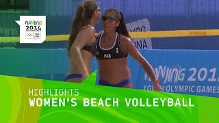 Womens Beach Volleyball Austria vs Paraguay  Highlights  Nanjing 2014 Youth Olympic Games [upl. by Annawaj700]