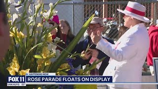 Rose Parade floats on display [upl. by Icnan]