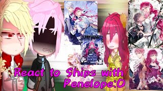 🇺🇲🇧🇷🇷🇺Reaction to ships with Penelopereação aos ships com PenélopeРеакция на шипы с Пенелопой [upl. by Llerdnek]