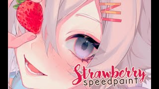 S T R A W B E R R Y ❥ speedpaint [upl. by Priebe]