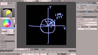 Blender Tutorial  Math for Animators  Radians [upl. by Tlok80]