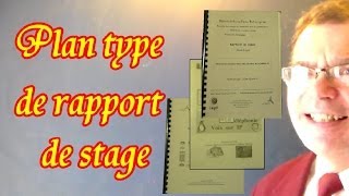 Rapport de stage exemple 1  plan type modèle du rapport de stage [upl. by Elliott]