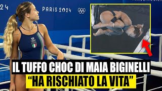 PAURA ALLE OLIMPIADI LA TUFFATRICE ITALIANA RISCHIA LA VITA SFIORANDO CON LA TESTA IL TRAMPOLINO [upl. by Yaeger]