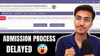 MHT CET 2024  Major Update  Admission Process Delayed 😱 CAP ROUND Admission Postponed [upl. by Divine]