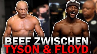 FLOYD MAYWEATHER MIT KAMPFANSAGE AN MIKE TYSON  DER BEEF ZWISCHEN TYSON amp MAYWEATHER [upl. by Uhayile979]