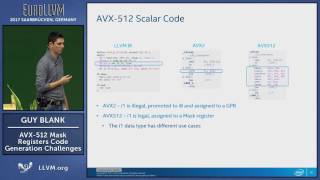 2017 EuroLLVM Developers’ Meeting G Blank “AVX512 Mask Registers Code Gen Challenges in LLVM” [upl. by Schindler]