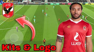 How to make Al Ahly SC Jersey amp logo 2024  dream league soccer [upl. by Ennove]