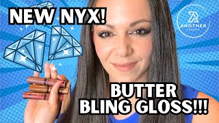 MustHave or Skip NYX Butter Gloss Bling Swatches 💋 NEW NYX BUTTER GLOSS TRY ON [upl. by Rick]