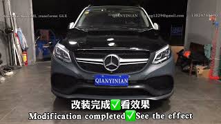 Mercedes W166 ML converted to AMG GLE 63 front and rear full body kit [upl. by Shanley]