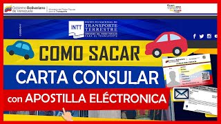 Cómo Solicitar la Carta Consular Licencia Internacional con Apostilla Electrónica 【ACTUALIZADO】 [upl. by Dickerson]