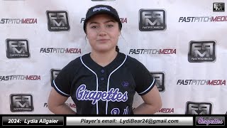 2024 Lydia Allgaier 40 GPA Outfielder and Shortstop Softball Skills Video  Grapettes McNair [upl. by Baumbaugh]