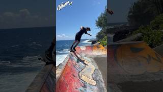 Big Island spot check  Kehena DIY skatespots diy bigisland skateboarding graffiti pickleball [upl. by Karmen]