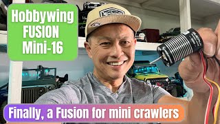 Hobbywing Fusion Mini16 brushless motor for mini crawlers  motor and esc combo in one [upl. by Leland]