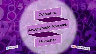 333 RhU Cyfaint ac Arwynebedd Arwyneb Hemisffer [upl. by Turner]