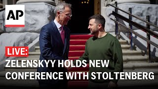 LIVE Zelenskyy holds new conference with NATO Secretary General Jens Stoltenberg [upl. by Elvira]