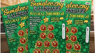 ⭐️ŚWIĄTECZNY KALENDARZ🎄premiera zdrapki lotto [upl. by Ynnek]