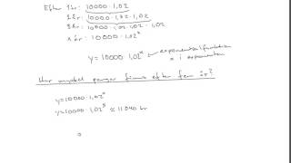 Matematik 2b Exponentialfunktioner [upl. by Erbma]