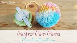 The Perfect Pom Pom  How to use the Clover Pom Pom Maker [upl. by Ydnirb]