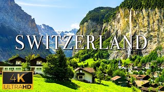 FLYING OVER SWITZERLAND 4K UHD  Relaxing Music With Stunning Beautiful Nature 4K Video Ultra HD [upl. by Nahshunn]