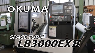 26105 オークマ NC旋盤 LB3000EXⅡ 2015年 ビルトイン主軸8amp10インチ12角デジタルテール [upl. by Burnett]