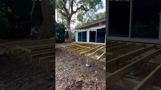 Episode 6 flat deck and final framing azek timbertech deck stabila [upl. by Munro]