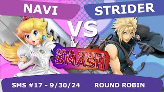 Soul Melter Smash 17  KH  Navi Peach VS Strider Cloud [upl. by Nnaharas]