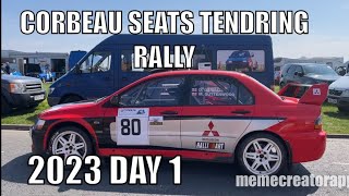 Corbeau seats Tendring rally 2023 service area day 1 [upl. by Tinya]