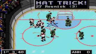 Chicago Blackhawks score 22 goals in 10 minutes NHL 94 Sega Genesis [upl. by Hoeg]