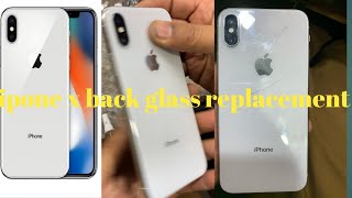 iPhone X Back Glass Replacement Step by step [upl. by Antonio]