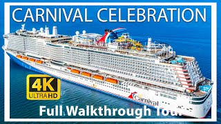 Carnival Celebration  Full Walkthrough Cruise Ship Tour 2024  Roller Coaster amp Water Park   2024 [upl. by Emilia37]