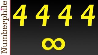 The Four 4s  Numberphile [upl. by Fridell312]