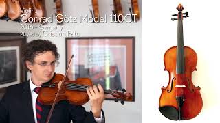 SOLD Conrad Götz Model 110CT 2016  Cristian Fatu  at the Metzler Violin Shop [upl. by Britney]