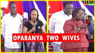 Crowd ERUPTS as Oparanya introduces his 2 Wives in front of Raila today at Kakamega [upl. by Netsrek600]