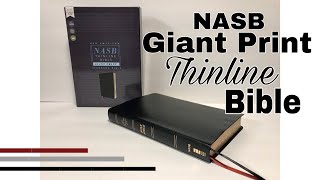 NASB Giant Print Thinline Bible Review [upl. by Elroy]