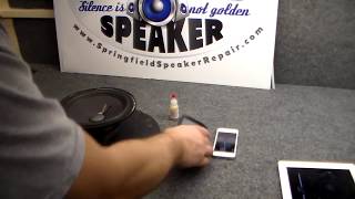 How to Use Smartphone or iPad to Center Speaker Voice Coil  Easy [upl. by Oinotnaocram]