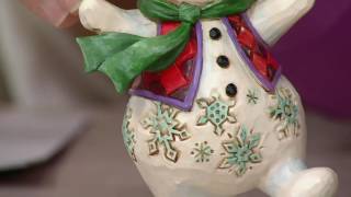 Jim Shore Choice of Pint Size Santa Snowman Angel Figurine on QVC [upl. by Zsazsa]